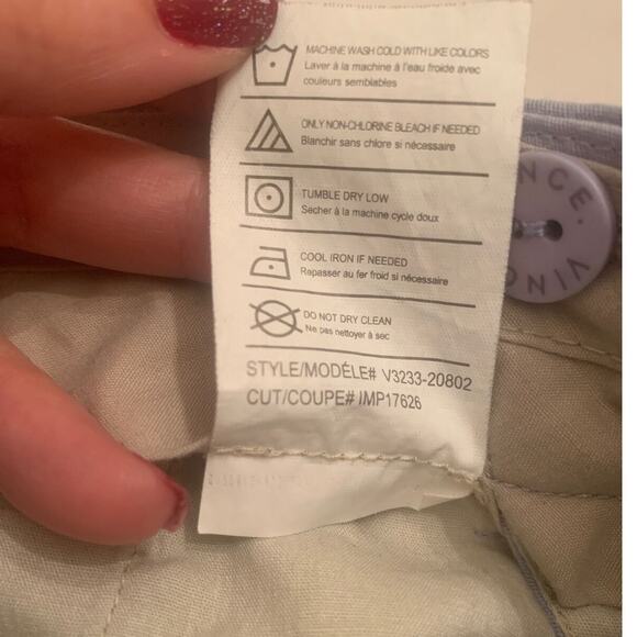 Vince. blue flat front casual pants size 2 - Picture 5 of 7